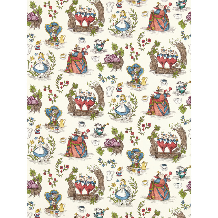 Alice in Wonderland Non-Woven Matte Wallpaper