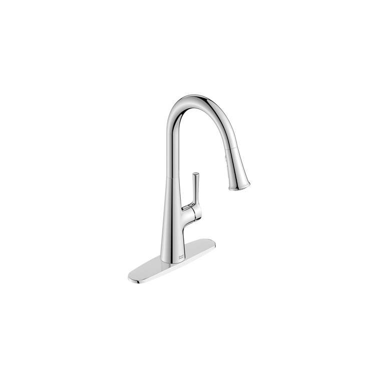 Chrome Pull-Down Single Handle Kitchen Faucet with Spray