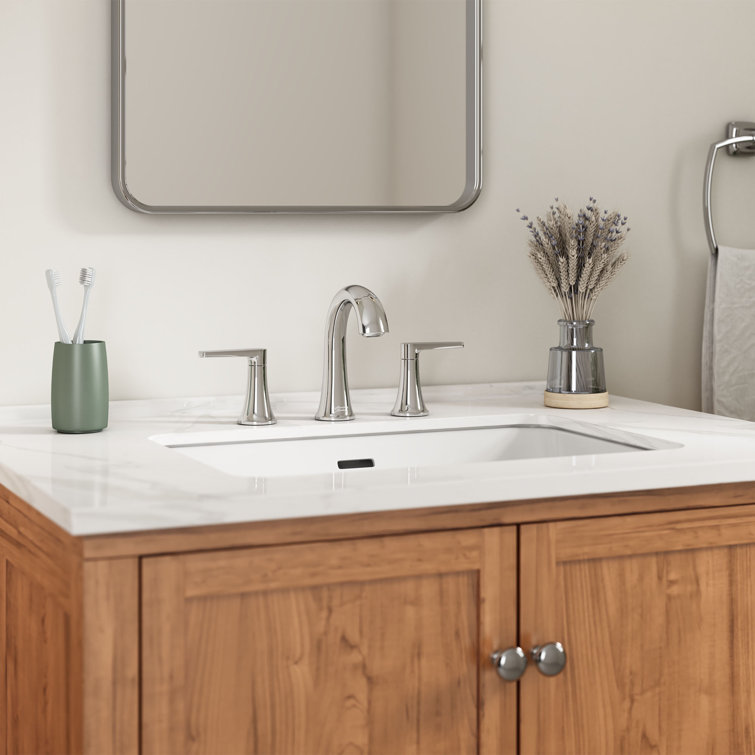 Becklow Chrome Widespread 2-Handle Bathroom Faucet with Drain Assembly