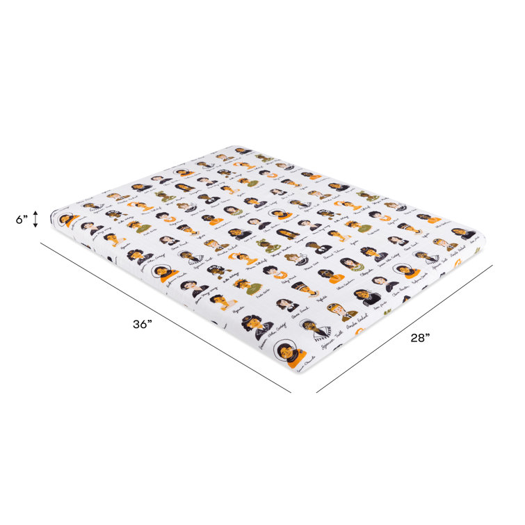 Women in History Organic Cotton Muslin Crib Sheet