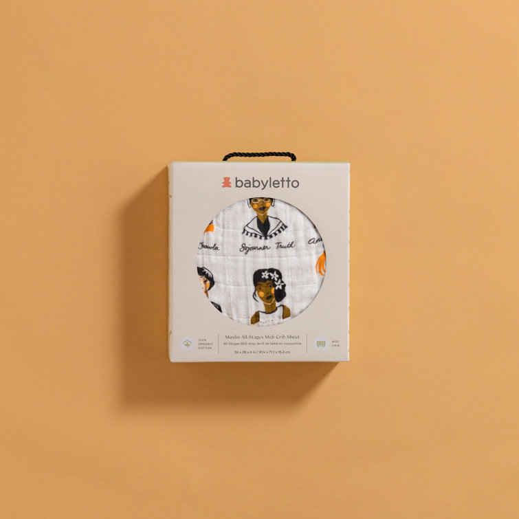 Women in History Organic Cotton Muslin Crib Sheet