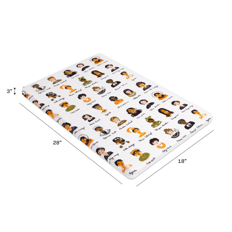 Women in History Organic Cotton Bassinet Sheet