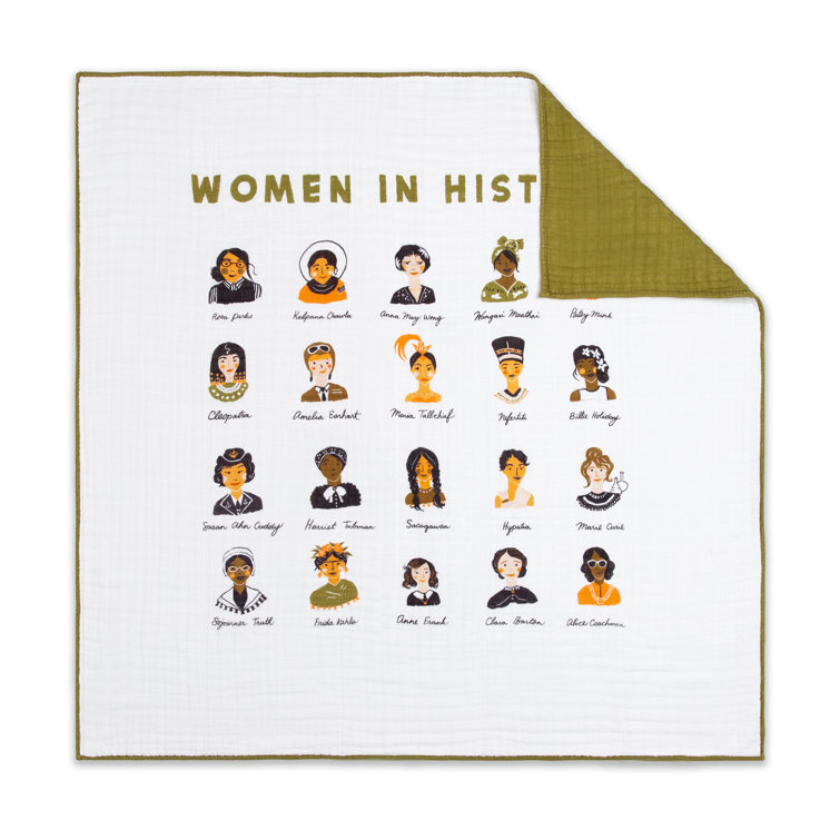 Women in History Organic Cotton Muslin Quilt