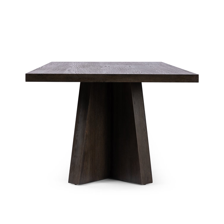 Espresso Oak Rectangular Dining Table for Ten
