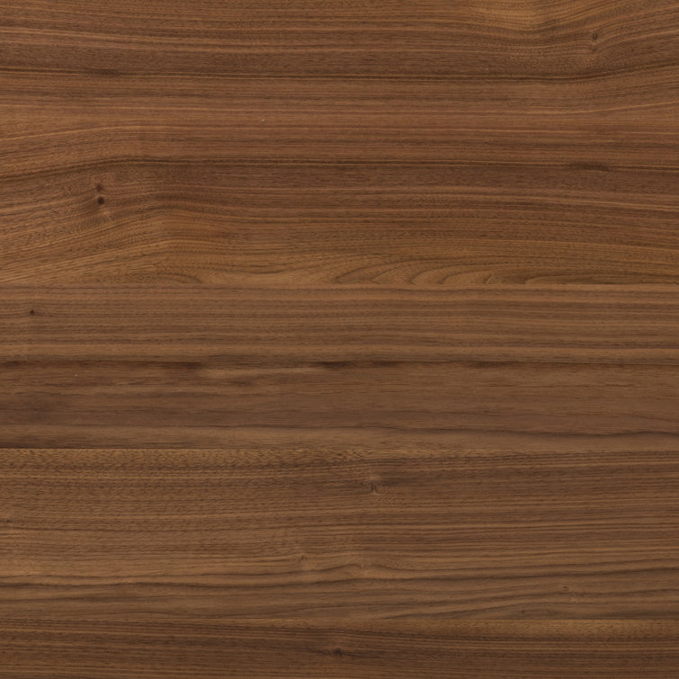 Daniella Modern Campaign Walnut Desk with Drawers - Brown