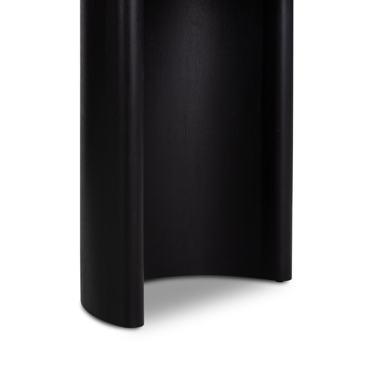 Black Acacia Oval Dining Table for Ten