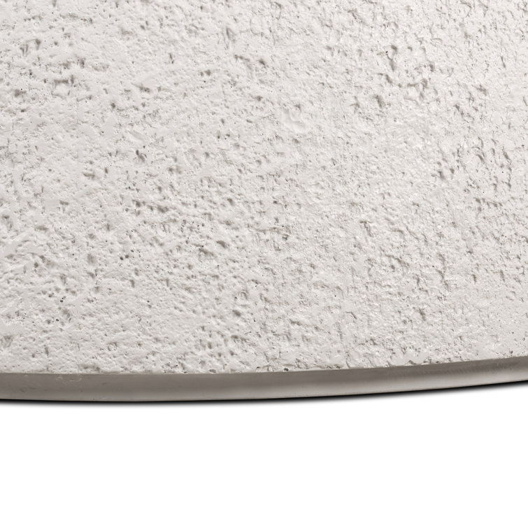 Cream Round Concrete Outdoor Coffee Table