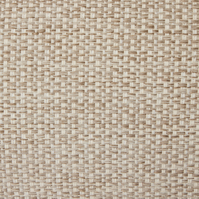 Faye Sand and Teak Outdoor Chaise Lounge with Arms