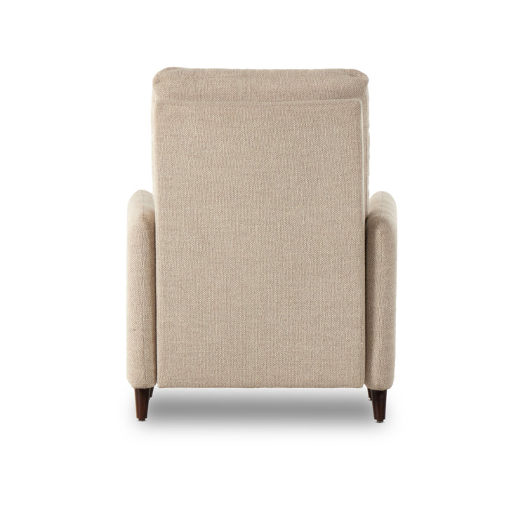 Nova Taupe Midcentury Modern Upholstered Recliner