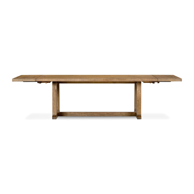 Honey Pine Reclaimed Wood Extendable Dining Table