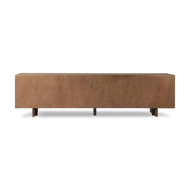 Gray Oak 94" Media Console with Cabinet
