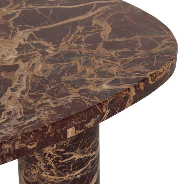 Large Merlot Marble Coffee Table with Storage