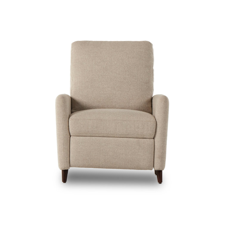 Nova Taupe Midcentury Modern Upholstered Recliner