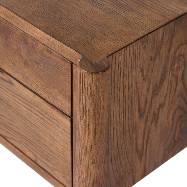 Rustic Weathered Oak Writing Desk with Drawers