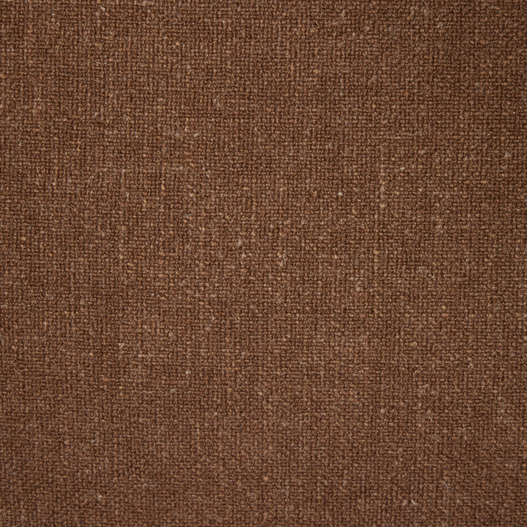 Brown Fabric Three-Piece Sectional Sofa with Ottoman