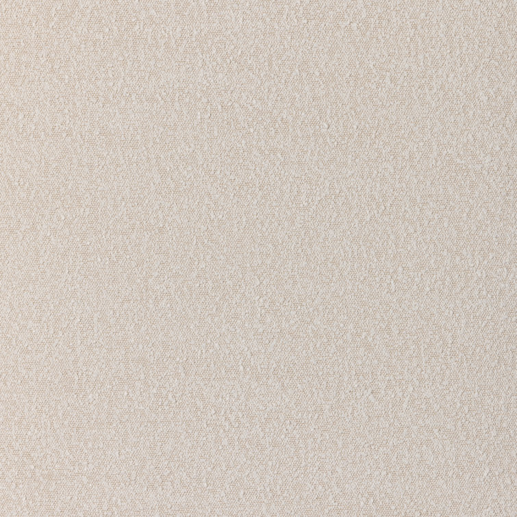 Knoll Natural Boucle Upholstered Rectangle Ottoman