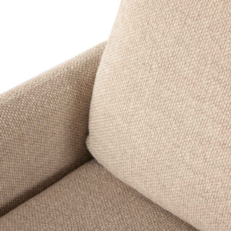 Nova Taupe Midcentury Modern Upholstered Recliner