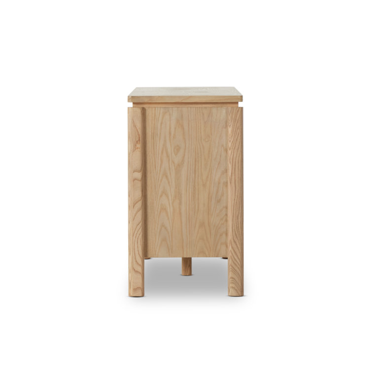Eboni 73'' Natural Solid Wood Mid-Century Sideboard