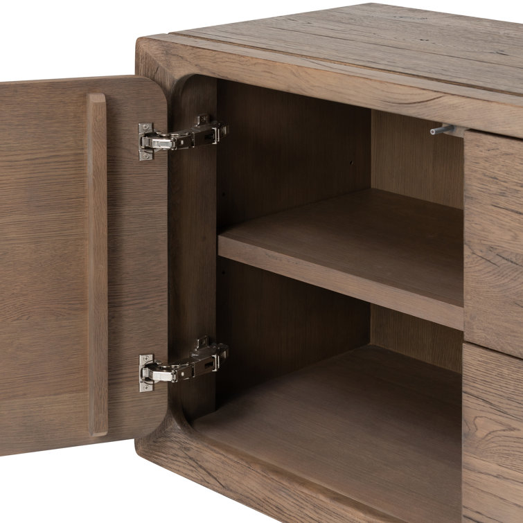 Henry 80'' Rustic Grey Reclaimed Oak Sideboard