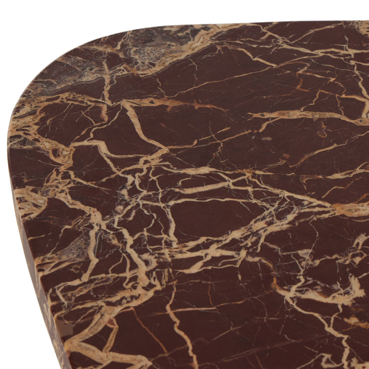 Large Merlot Marble Coffee Table with Storage