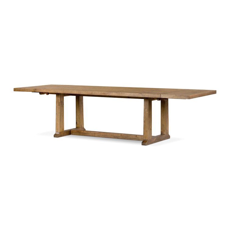 Honey Pine Reclaimed Wood Extendable Dining Table