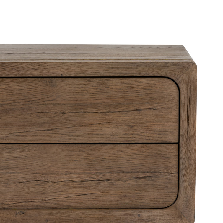 Gray Oak 94" Media Console with Cabinet