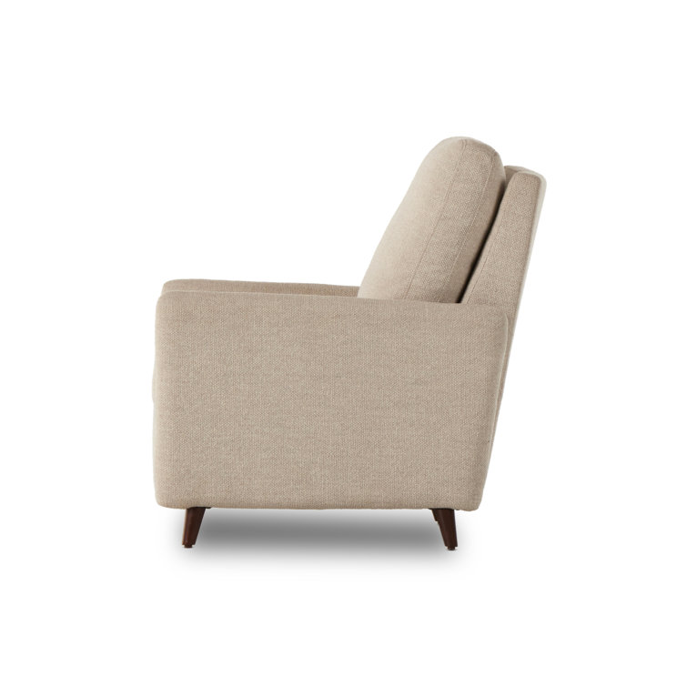 Nova Taupe Midcentury Modern Upholstered Recliner