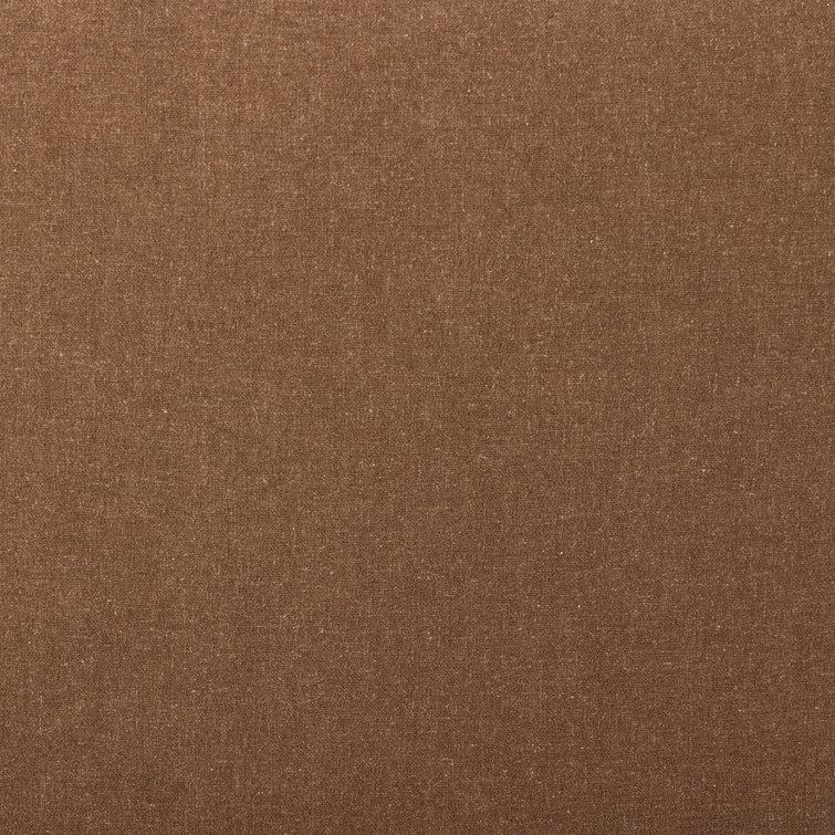 Brown Linen 4-Piece Sectional Sofa with Ottoman