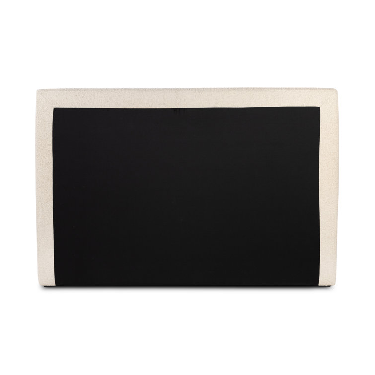 Lisbon Cream King Upholstered Bed with Slats and Headboard