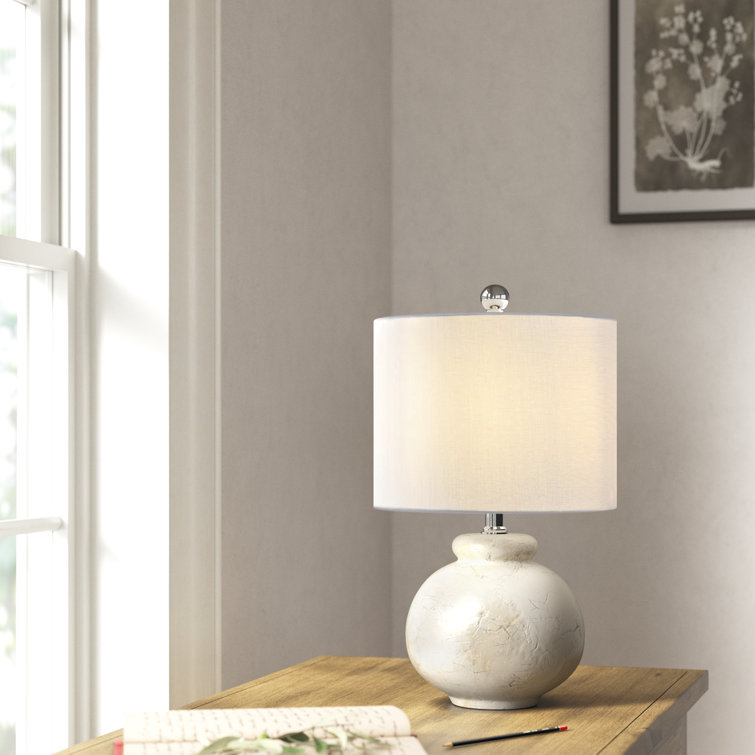 Arc Adjustable Ivory Seashell Mosaic Table Lamp