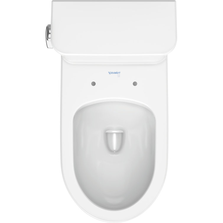 White Ceramic Elongated High Efficiency One-Piece Toilet