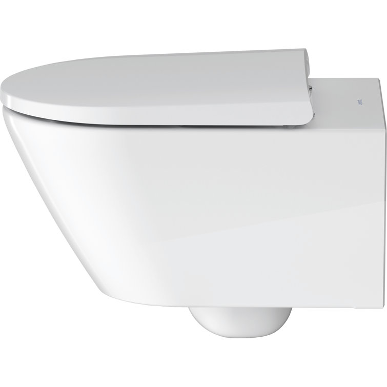 White High Gloss Wall-Mounted Toilet