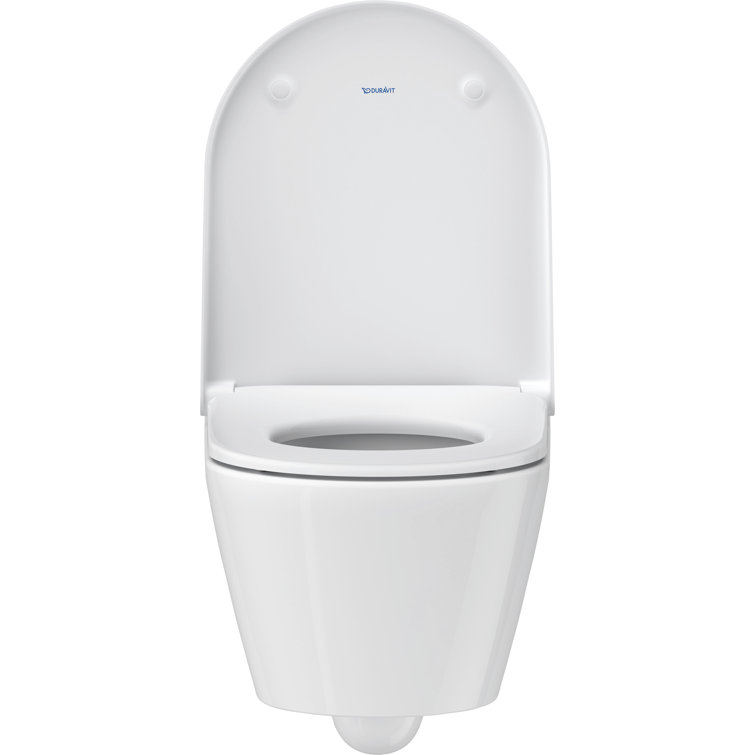 White High Gloss Wall-Mounted Toilet