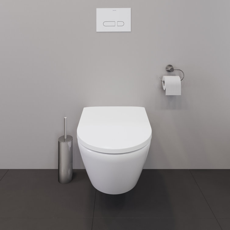 White High Gloss Wall-Mounted Toilet