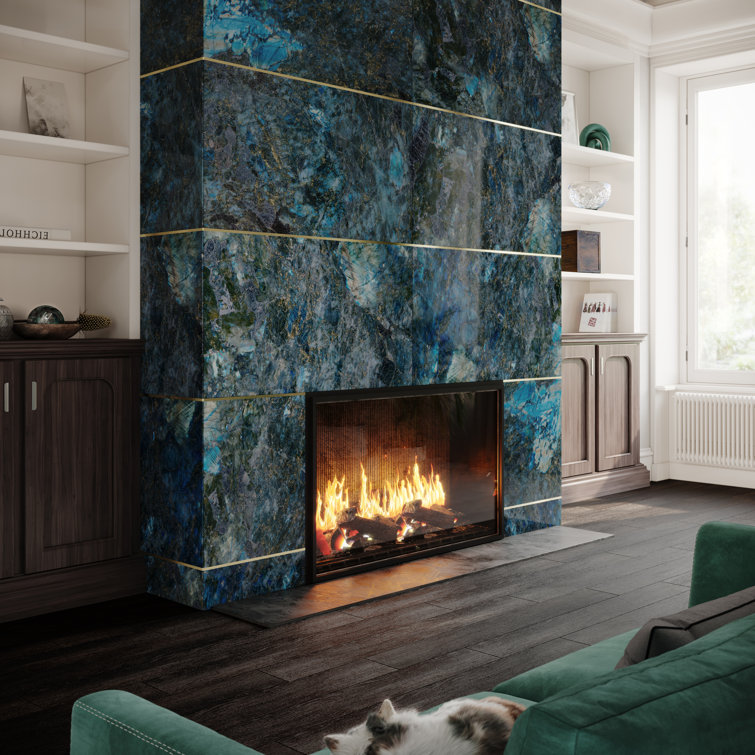 Labrodorite Blue 24" x 48" Polished Porcelain Marble Look Tile