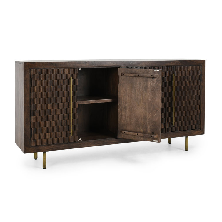 Norwood 72'' Dark Brown Mango Wood Sideboard