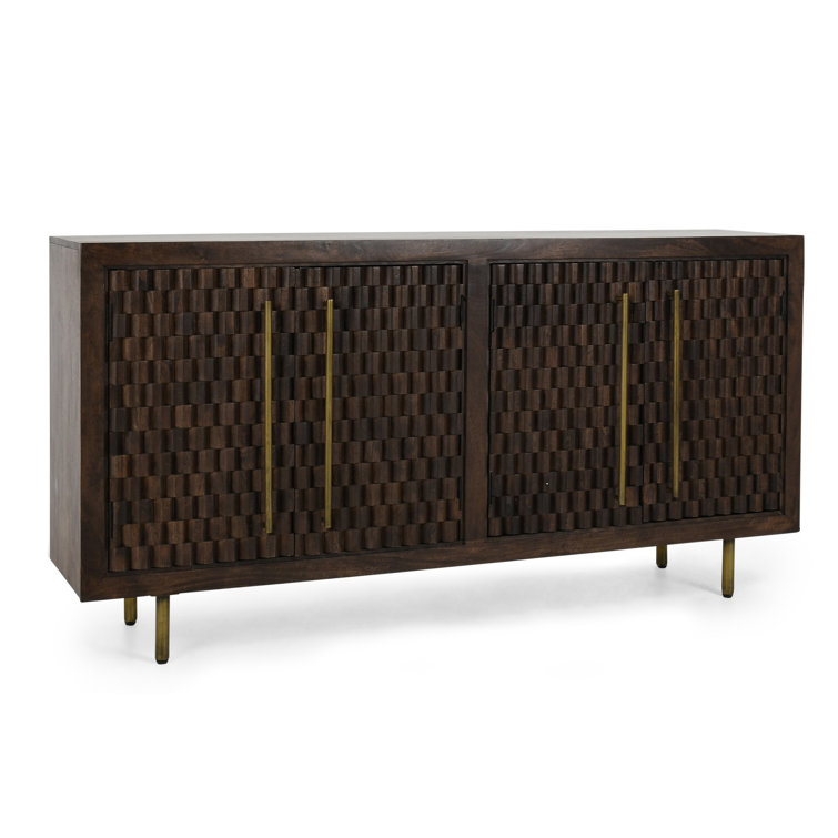 Norwood 72'' Dark Brown Mango Wood Sideboard