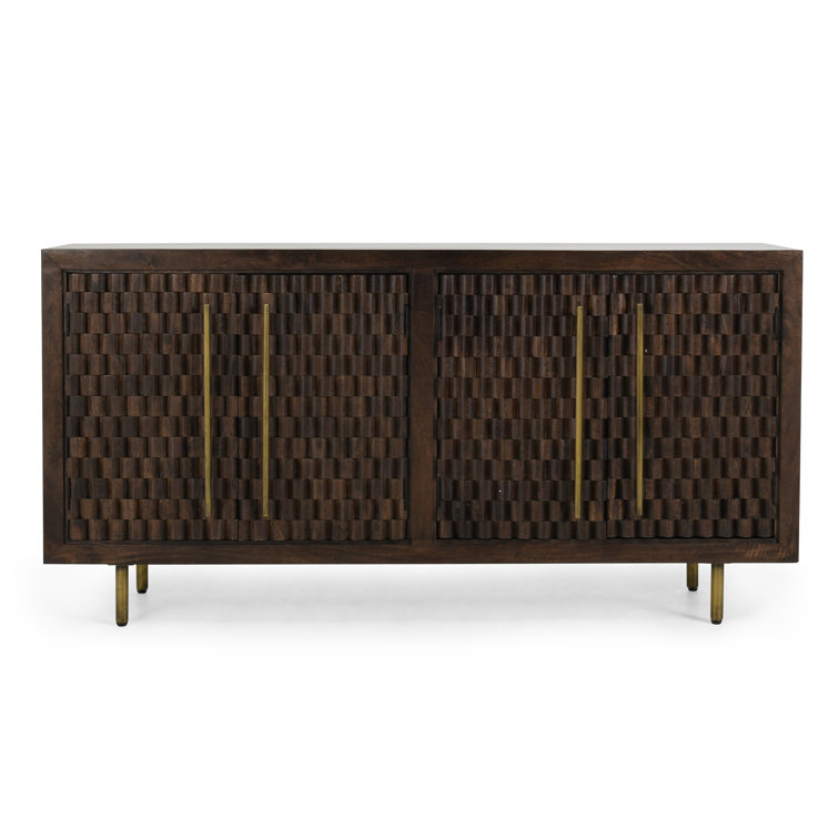 Norwood 72'' Dark Brown Mango Wood Sideboard