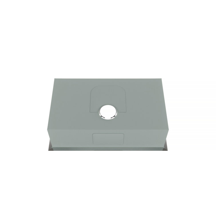 Blue Ocean 32" Single Bowl Brushed Satin Stainless Steel Undermount Kitchen Sink