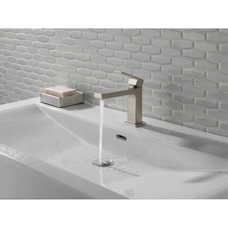 Xander Brushed Nickel Single-Handle Bathroom Faucet with Drain Assembly