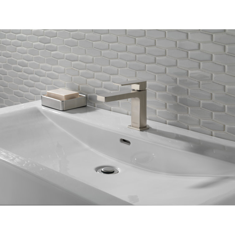 Xander Brushed Nickel Single-Handle Bathroom Faucet with Drain Assembly