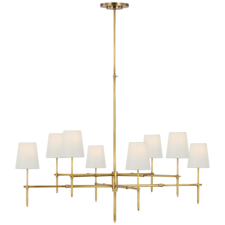 Bryant Hand-Rubbed Antique Brass 8-Light Chandelier