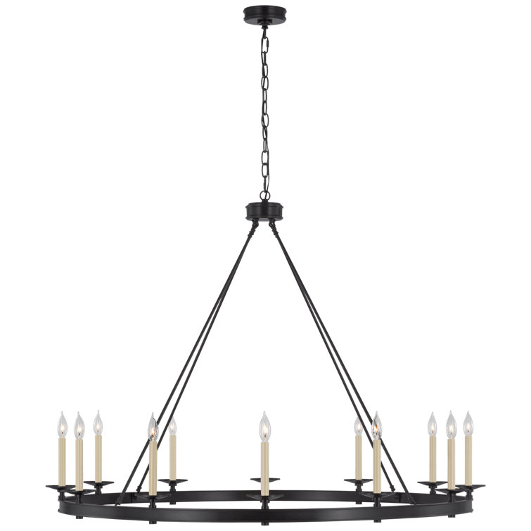 Launceton Bronze 12-Light Candle Chandelier