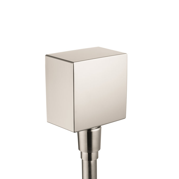 Brushed Nickel Modern Wall Outlet with Check Valves