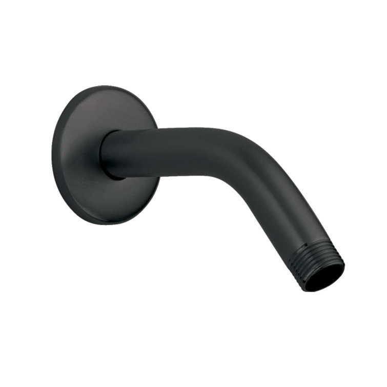 Matte Black Brass Wall Mounted Shower Arm