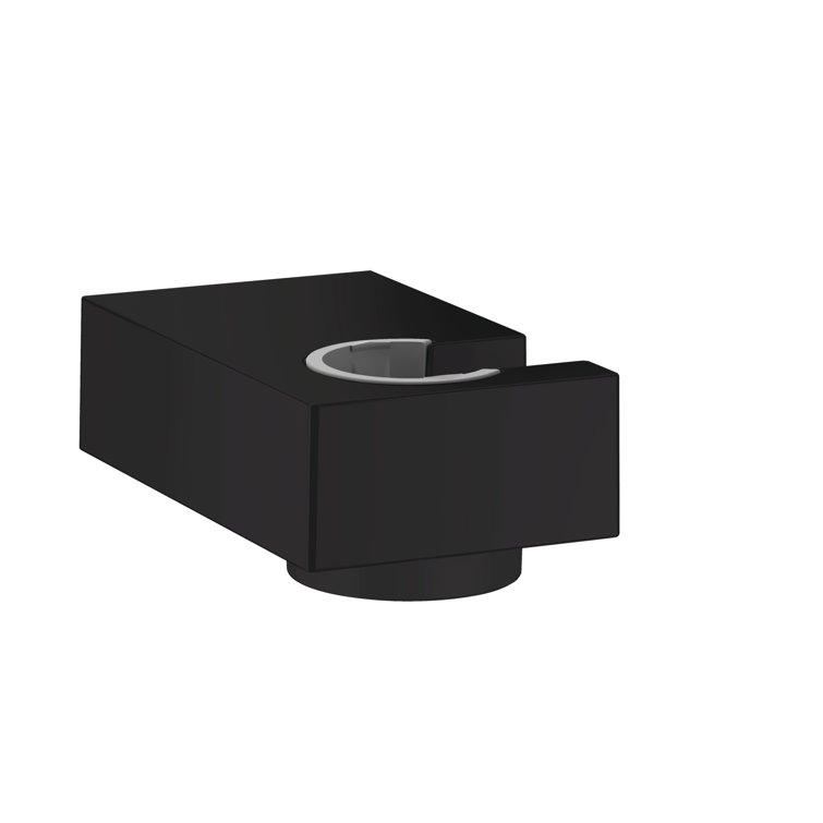 Matte Black Modern Wall-Mounted Handshower Holder