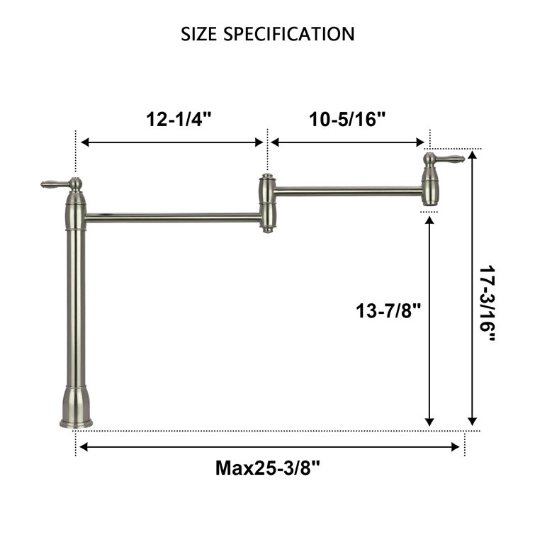 Brushed Nickel Gooseneck High Arc Kitchen Faucet