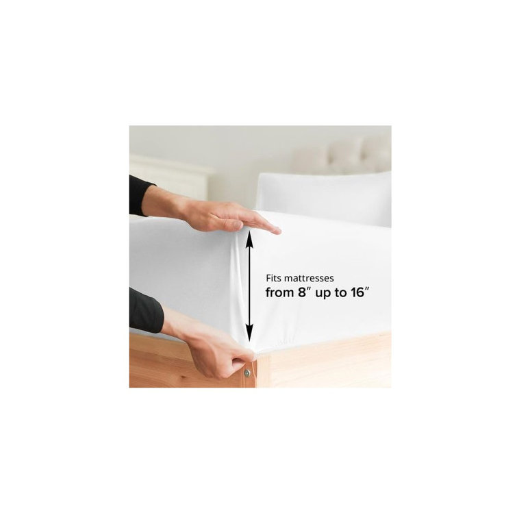 White Full Deep Pocket Microfiber Sheet Set