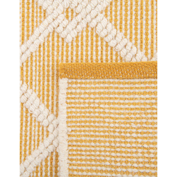Dorset English Daisy Hand-Knotted Wool & Cotton Yellow Rug 7'10" x 10'