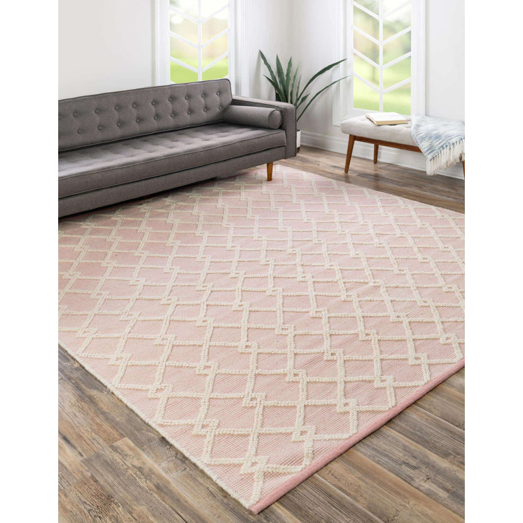 Dorset English Rose 10' Square Hand-Knotted Wool-Cotton Rug